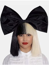 Sia Black Blonde Costume Wig