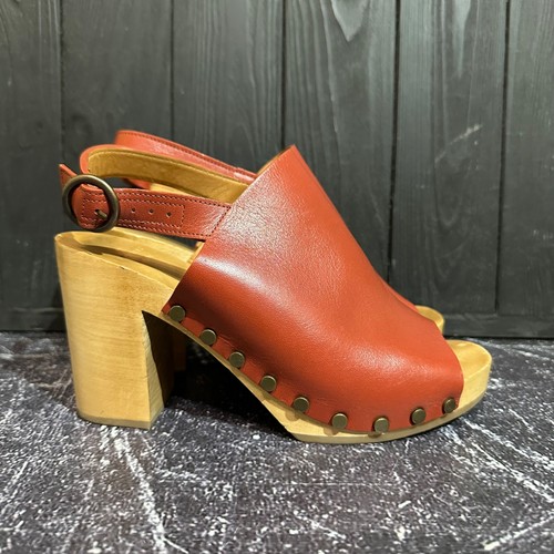 Sezane clogs leather heels - sezane,