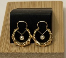 B/O Créoles en Or Jaune 18 ct