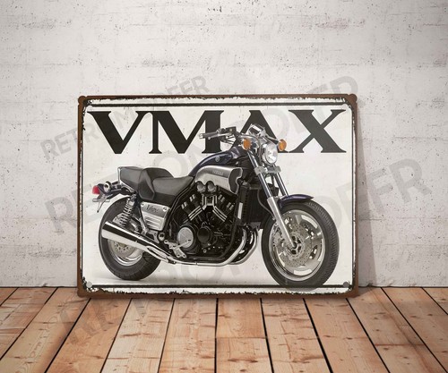 Plaque métal vintage yamaha - vintage,