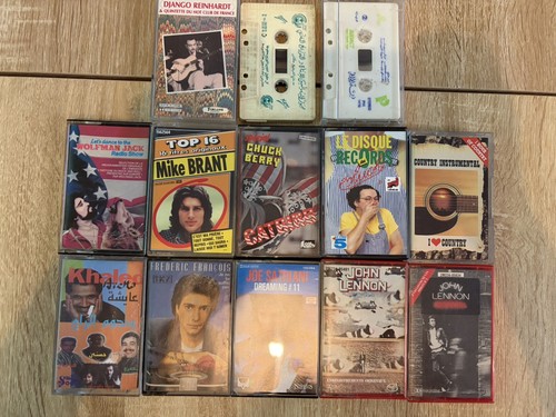 Lot cassettes audio - cassettes, –