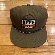 Reef Mens Snapback Hat Olive