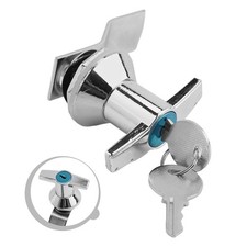 Verrou à poignée en alliage d'aluminium premium avec kit de clés pour armoire