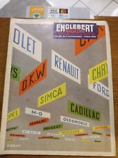 Revue Magazine Ancien Englebert Pneumatique 1956 Salon Automobile 