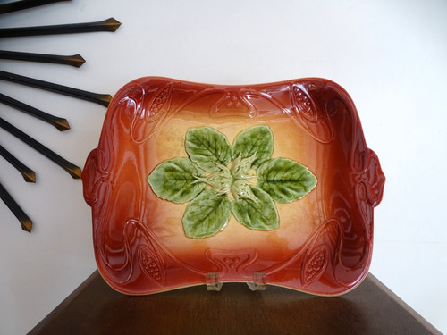 Plat faience sarreguemines