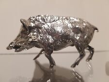 ODIOT .Sujet zoomorphe. Bronze Argenté Poinçon ODIOT Paris. Circa 1960.