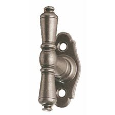 Poignée de fenêtre à bouton rustique sur rosette - Languedoc / Nevers - noir BO