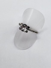Zk3-Bague solitaire argent