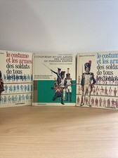 Lot 3 Livres Militaria - Uniformes Et Armes / Napoléon - Louis XV - Pharaons