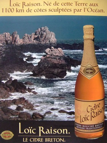 Publicité cidre breton loïc - cidre,