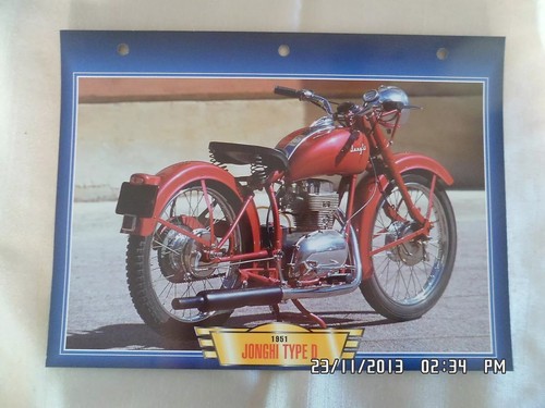 Carte fiche moto jonghi type - carte,