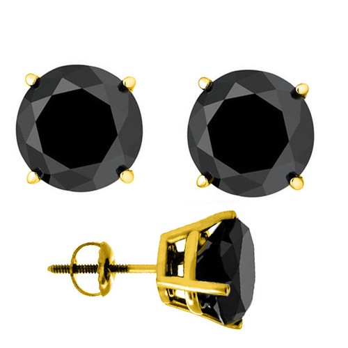 14k yellow gold - 6ct, black