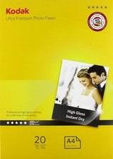 [5740-085] Kodak Pack 20 Feuilles Papier photo "Ultra Premium" Brillant A4 28...