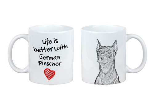 Pinscher allemand mug - allemand, avec