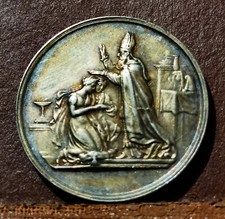 Médaille de mariage - Bénédiction de l'Union - Argent - tranche Gravée 1868