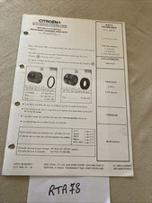Citroën note information 1979 frein avant 2CV 6 et spécial