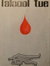 Beau Dessin Gouache Alcool Projet Publicité 1965 Publicitaire Art Bouteille Sang