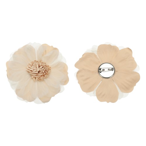 Broche fleur tissu - en,