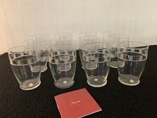 12 gobelets gravé d'une frise de moulins cristal de Baccarat  (prix à la pièce)