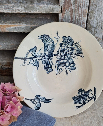 Ancienne assiette creuse - ancienne,