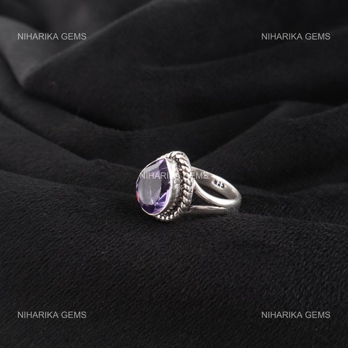 Bague solitaire argent 925 - bague,