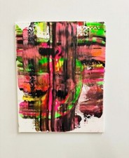 Art contemporain - tableau peinture sur toile œuvre d'art Karl Lagasse Mask 738 