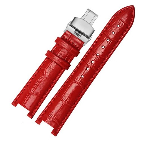 Bracelet montre cuir rouge - montre, en