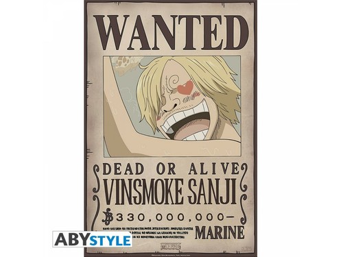 Poster one piece wanted - -,