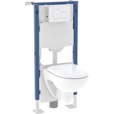 Pack bâti-support Duofix autoportant - plaque et cuvette suspendue Renova GEBER