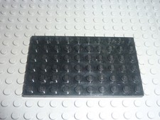 Lego plaque black 6x10 ref - plaque,