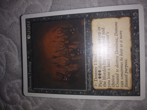 Demonic hordes mtg - hordes, the