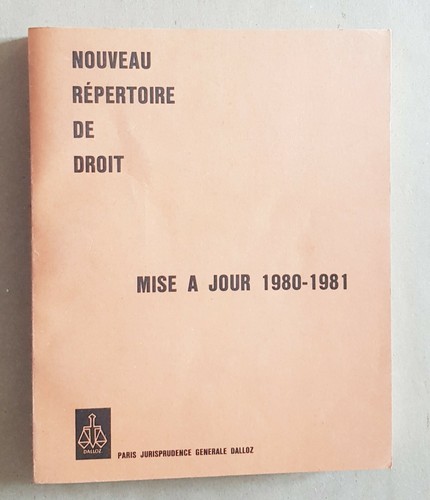 Dalloz nouveau répertoire - nouveau,