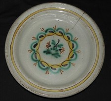 Plat ancien faïence 18-19è
