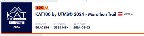 Trail kat utmb - kat, 50k