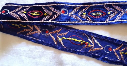Ruban ancien velours de - en,