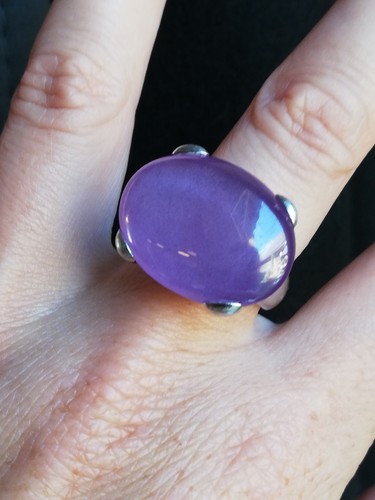 Bague argent améthyste - bague,