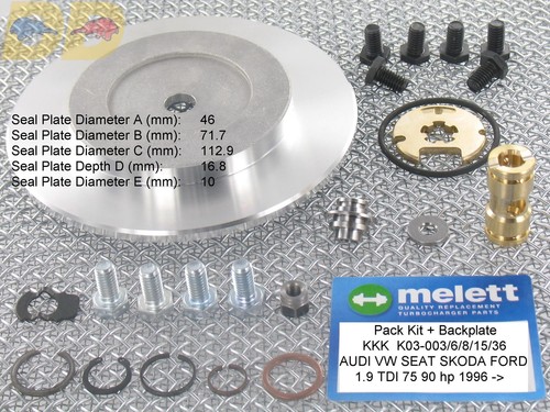 Pack kit reparation turbo - kit,