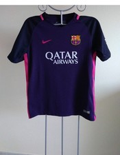 Maillot Foot Nike FC Barcelone Qatar Airways 2016 Violet 12-13 Ans 147-158cm