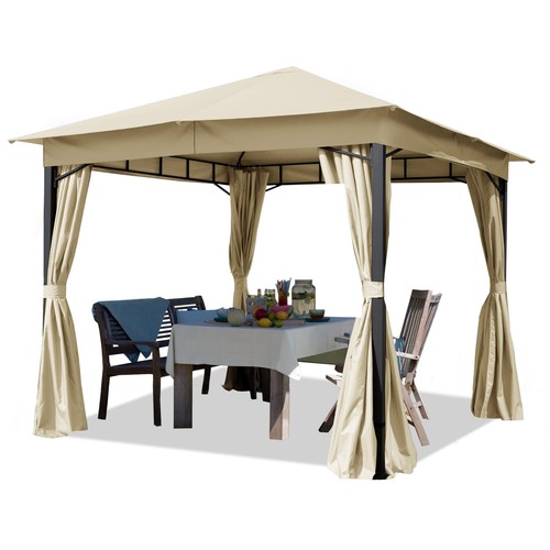 Tonnelle jardin 3x3 toit - jardin,