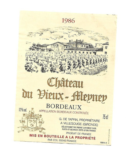 Etiquette vin château du - etiquette,