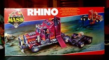 Camion M.A.S.K    RHINO    complet + 2 perso avec carton d'origine Vintage 1985