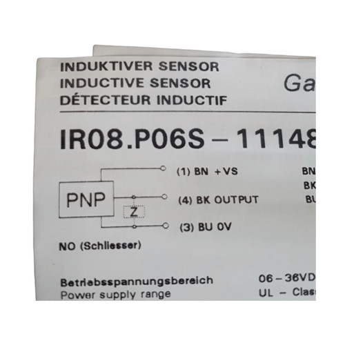 Baumer ir08 p06s capteur - baumer, ir08.p06s