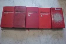 5 ANCIEN GUIDE TOURISTIQUE MICHELIN ROUGE FRANCE DEUTSCHLAND