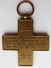 Médaille militaire SECOURS AUX BLESSES 1870 1871