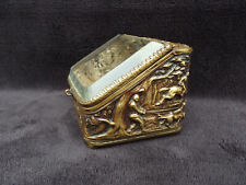 Porte montre gousset décor chasse à courre coffret verre biseauté Napoléon III