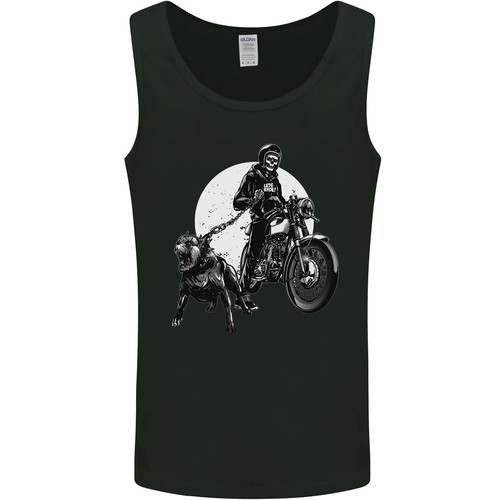 Crâne motard avec staffy - motard,