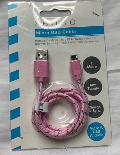 Câble micro usb rose - rose, 1m