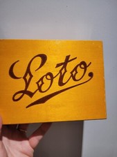 Jeu de loto ancien avec belle boîte en bois