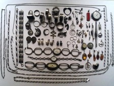 Joli Lot de Bijoux en Argent Massif / 405grs  ...