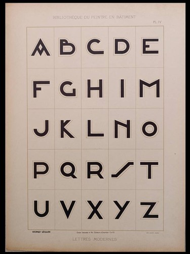 Alphabet art deco 1930 - deco,